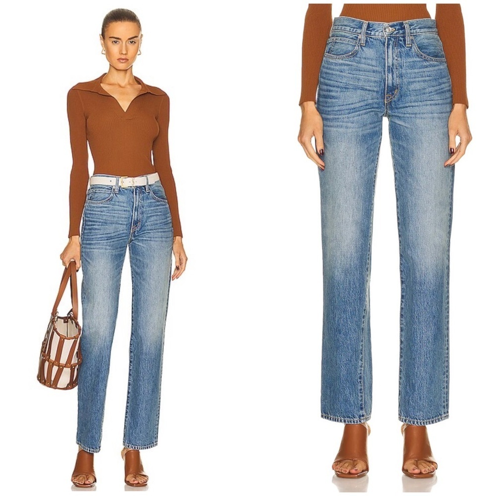New! SLVRLAKE Sophie Long Jeans in Forget Me Not Denim Wash 👖 size 26
